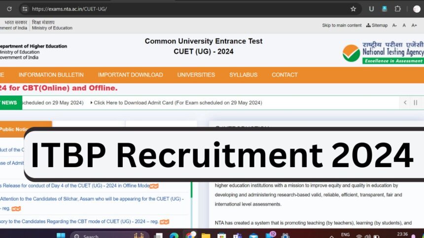 ITBP Recruitment 2024: Apply For 112 Vacancies, Check Eligibility, Criteria, Download PDF